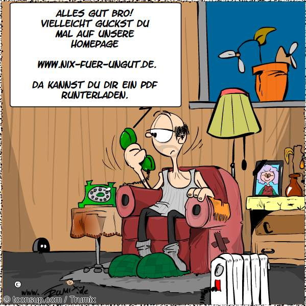 Cartoon: Die Alten nicht vergessen 1