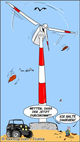 Cartoon: Artenschutz Top, die Wette gilt 1