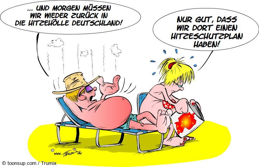 Cartoon: Zurück in die Hitzehölle 1