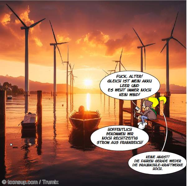 Cartoon: Nur keine Panik ... 1