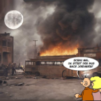 Bus nach Jordanien
