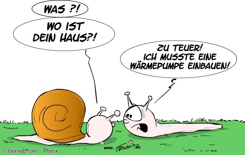 Cartoon: Einfach mal Wärme pumpen 1