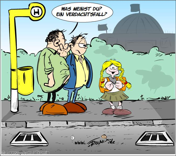 Cartoon: Ein Verdachtsfall 1