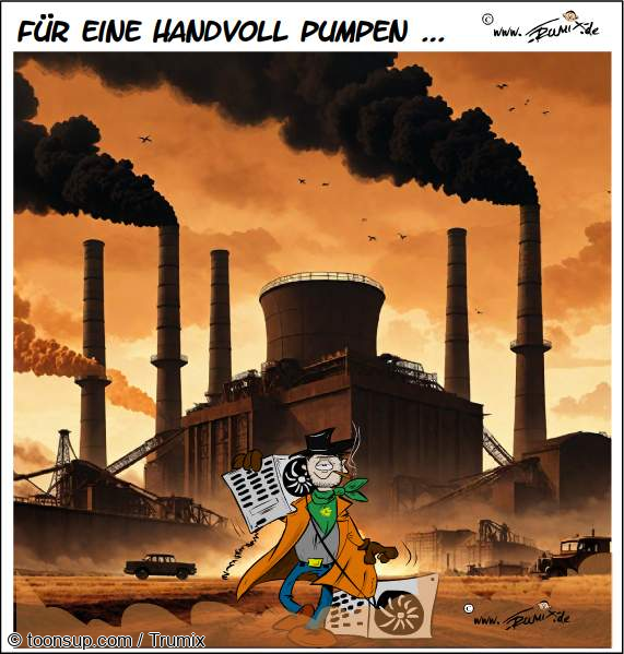 Cartoon: Für eine handvoll Pumpen ... 1