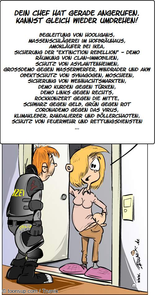 Cartoon: Kannst gleich wieder umdrehen ... 1