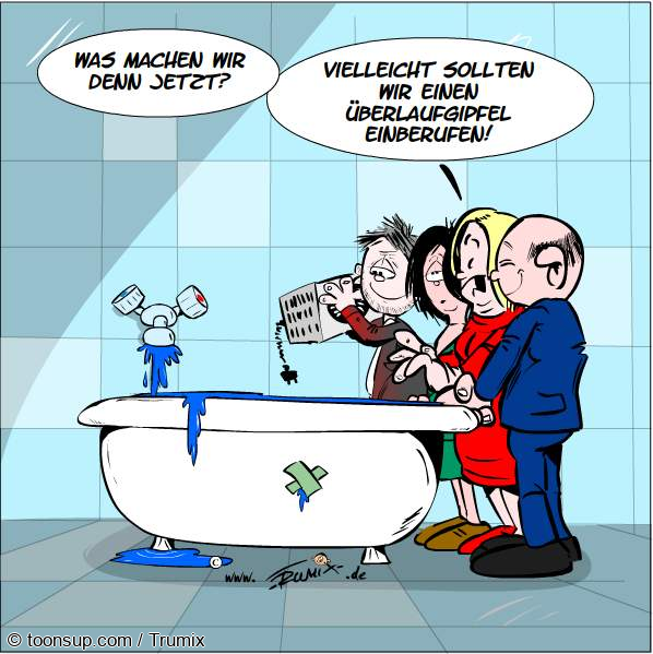 Cartoon: Was machen wir denn jetzt? 1