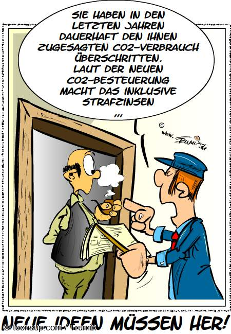 Cartoon: CO2-Abgabe 1