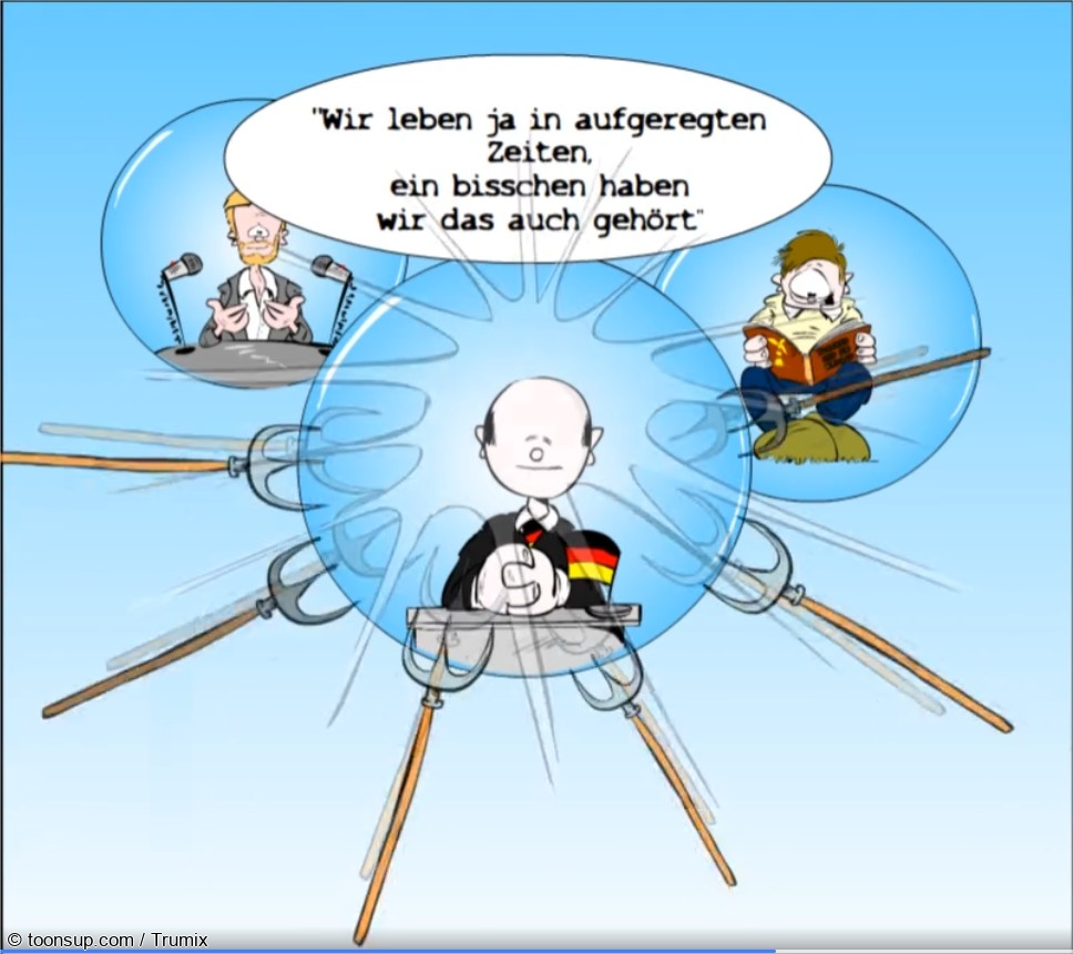 Cartoon: Unruhige Zeiten ... 1