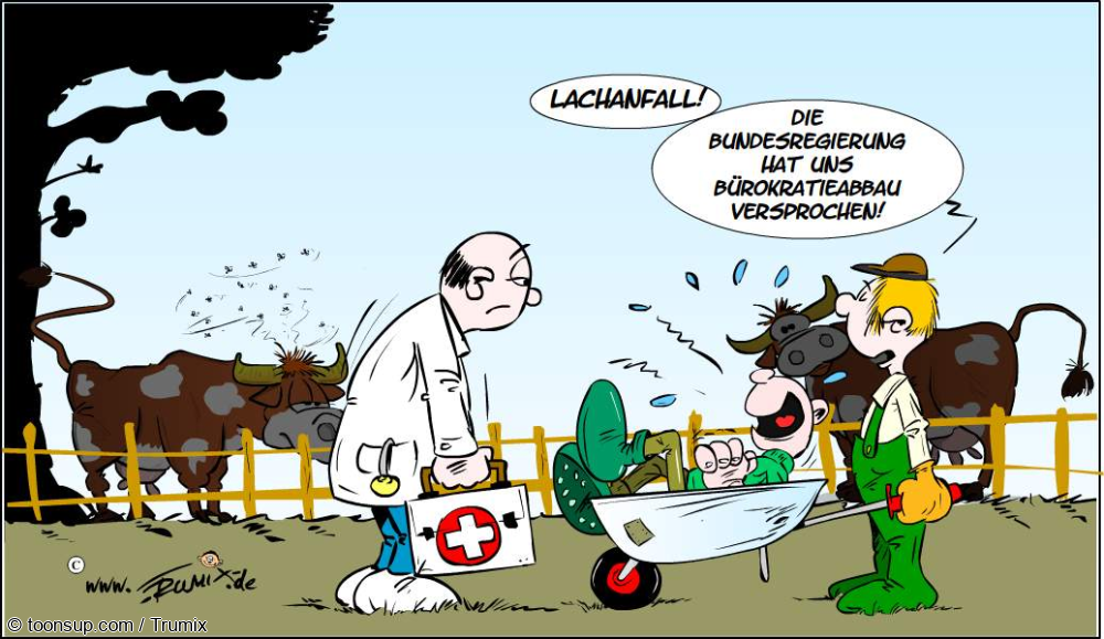 Cartoon: Bürokratieabbau ... 1