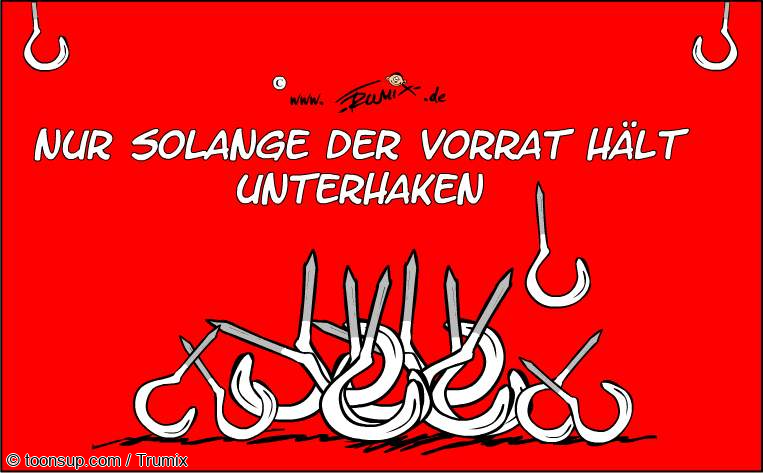 Cartoon: Unterhaken 1