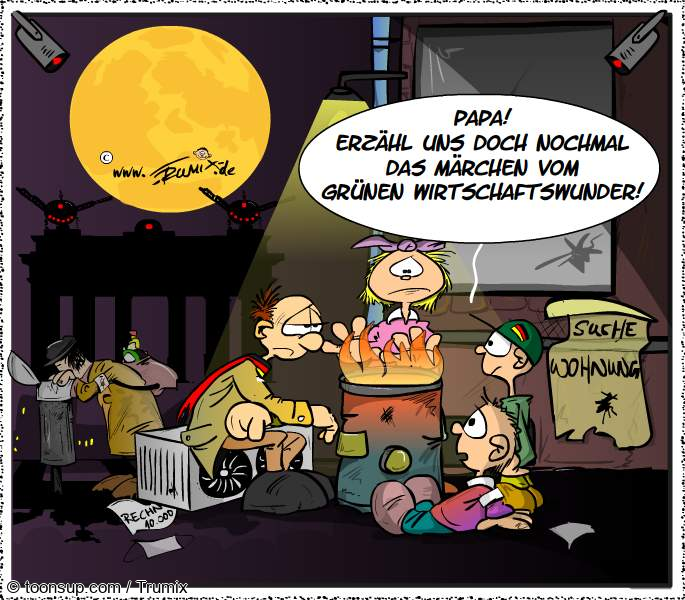 Cartoon: Grüne Wirtschaftswunder 1