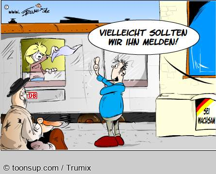Cartoon: Melden, melden, melden .... 2
