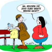 Leicht verschätzt: Rente um die 2000 Euro