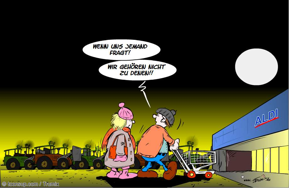Cartoon: Bauernproteste 2