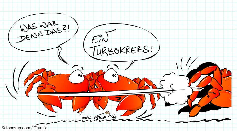 Cartoon: Turbokrebs 1
