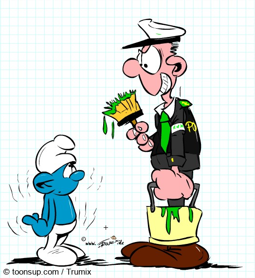 Cartoon: Schlumpf dich frei 1