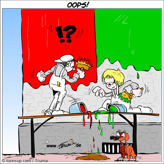 Cartoon: Oops ... 1