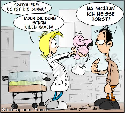 Cartoon: Hallo Horst ... 1