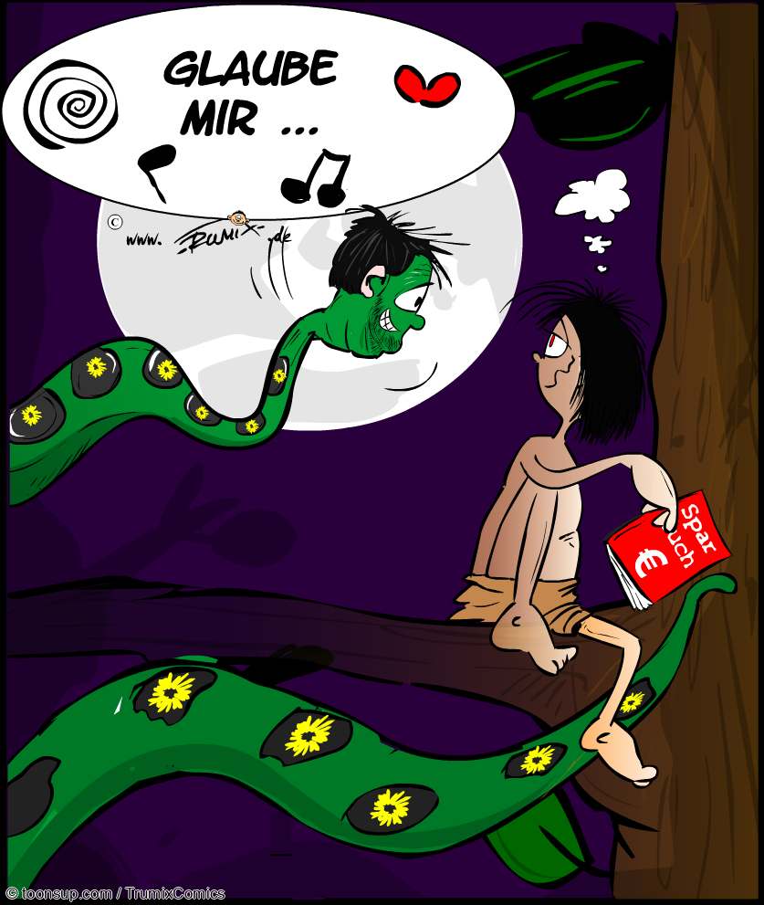 Cartoon: Hör auf mich, glaube mir 2