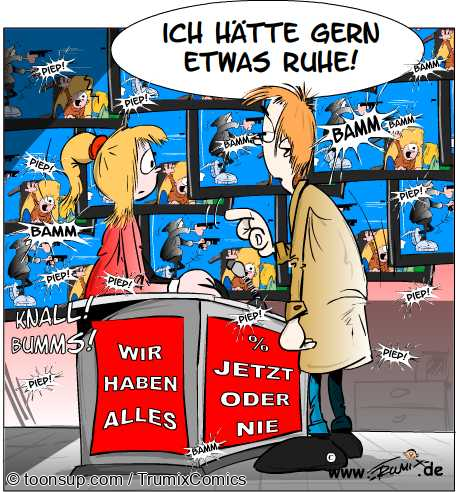 Cartoon: Einfach Ruhe 1