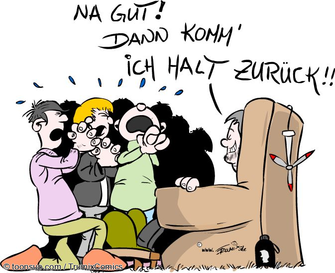Cartoon: Des einen Freud ist des anderen Leid 1