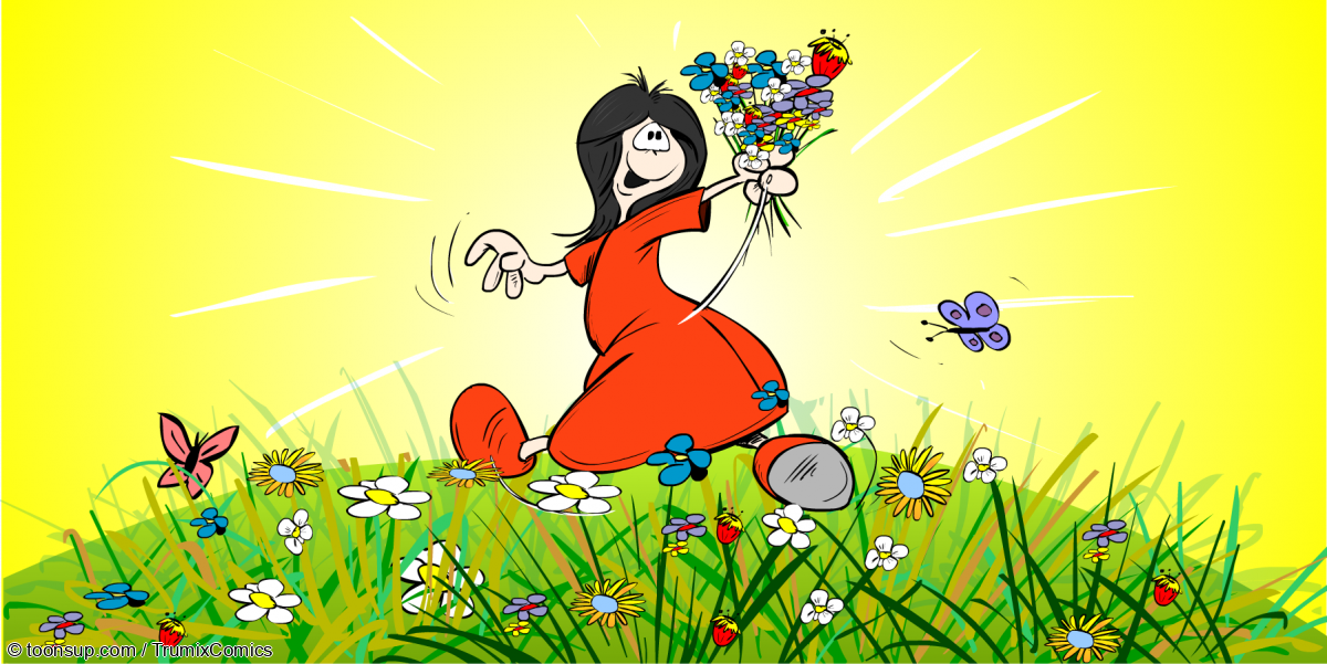 Illustration: Auftragsarbeit: Schneeweisschen und Rosenrot 2
