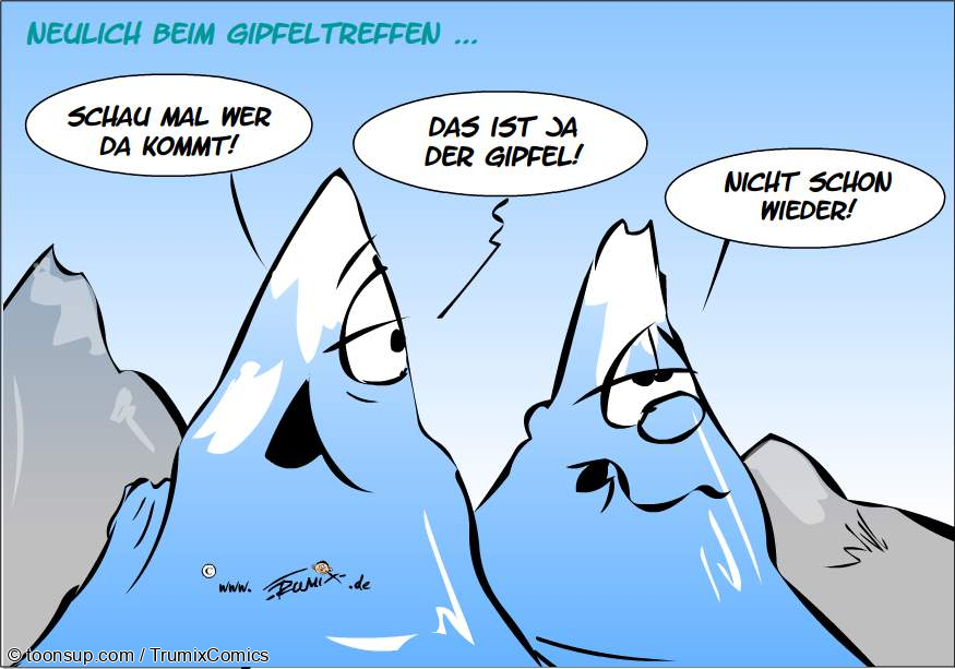 Cartoon: Gipfeltreffen 1