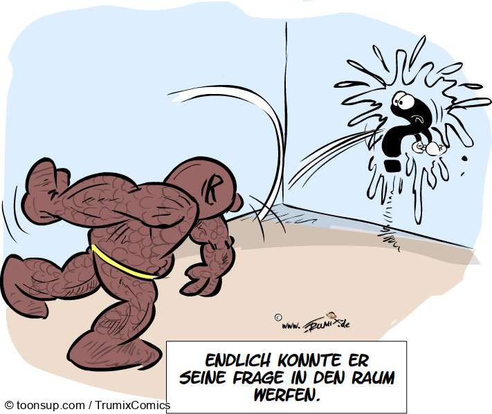 Cartoon: Hab' da mal ne Frage 2
