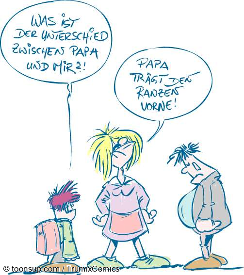 Cartoon: Kindermund ... 3