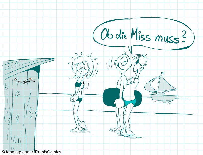 Cartoon: Flacher geht's nicht ... 1