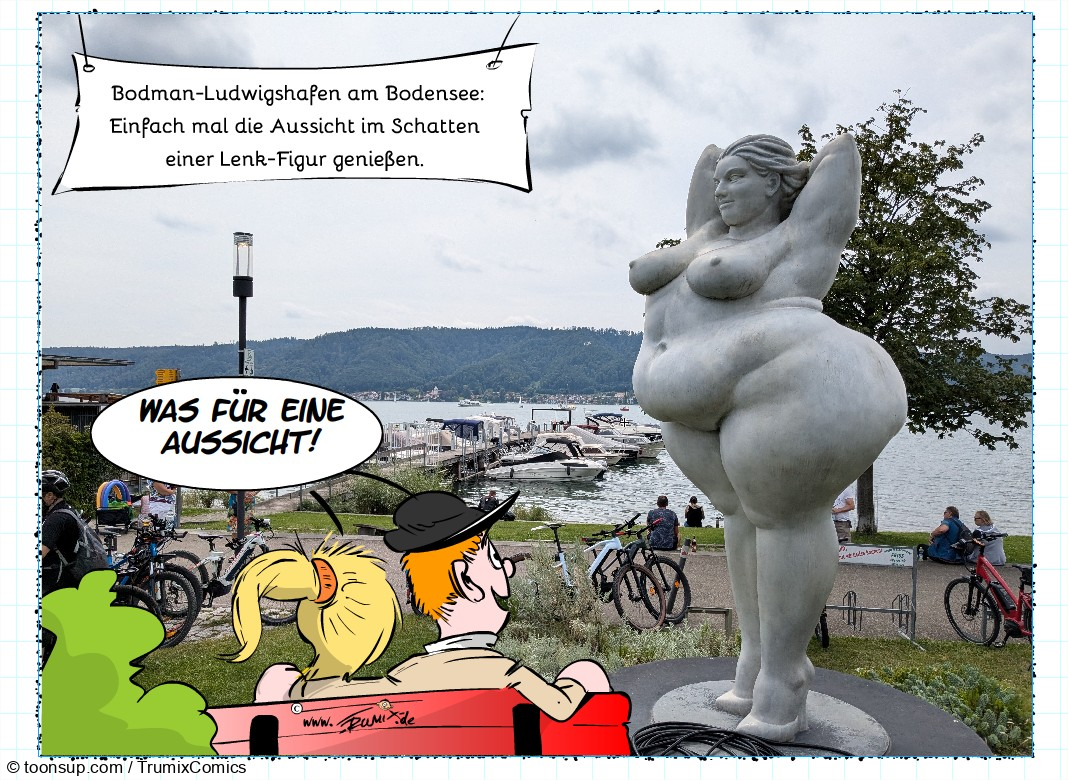 Cartoon: Reiseratgeber:  Bodman-Ludwigshafen 2