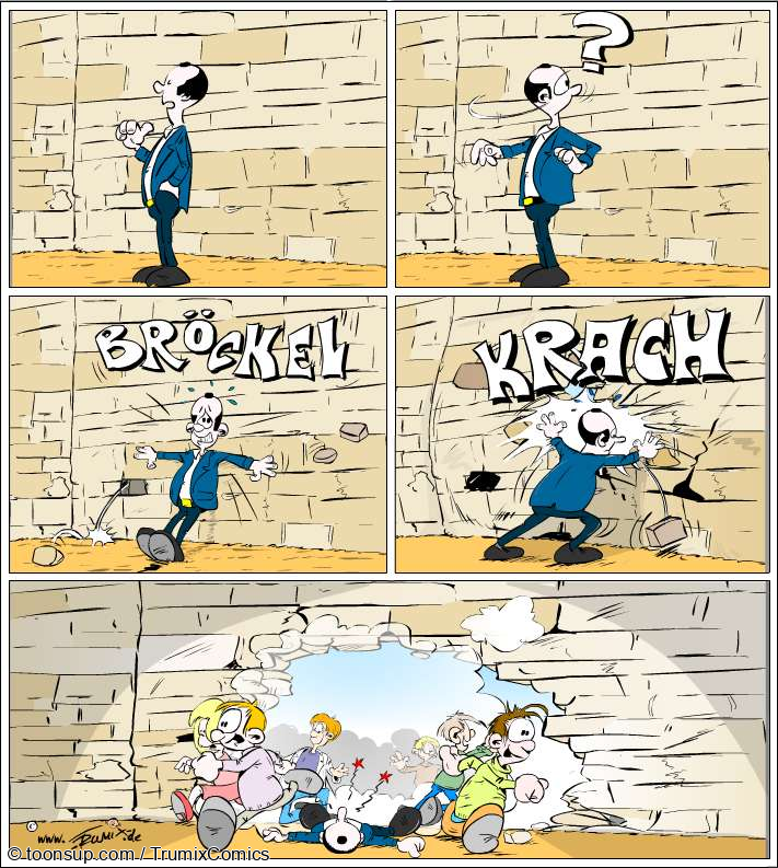 Comic: Jedem seine Mauer ... 1