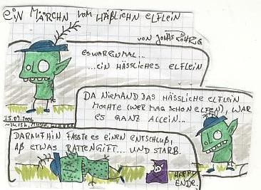 Comic: ein Märchen vom häßlichen Elflein 1