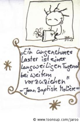 Cartoon: Laster & Tugend 1