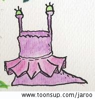 Illustration: Streetart Schnecke_Ballerina 1