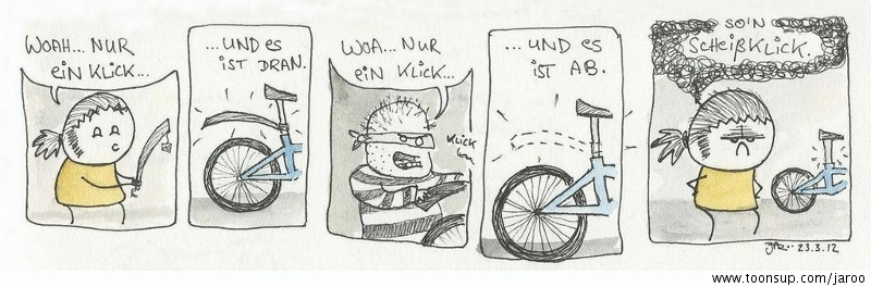 Cartoon: Nur eiiiin Klick... 1