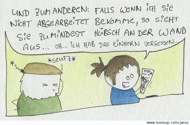 Cartoon: JARoo malt sich seine ToDo-Liste 2