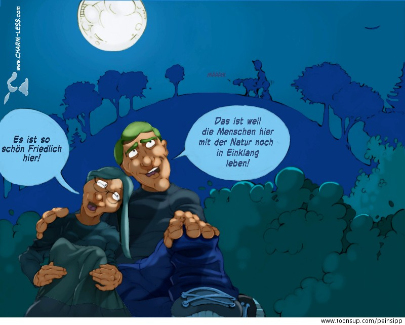 Cartoon: Friedlich 2