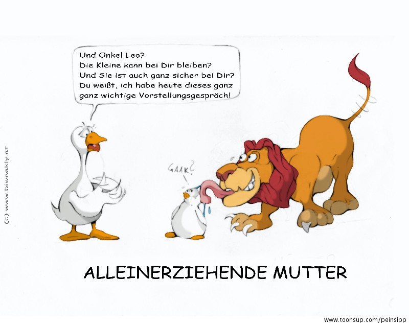 Cartoon: Alleinerziehend 1