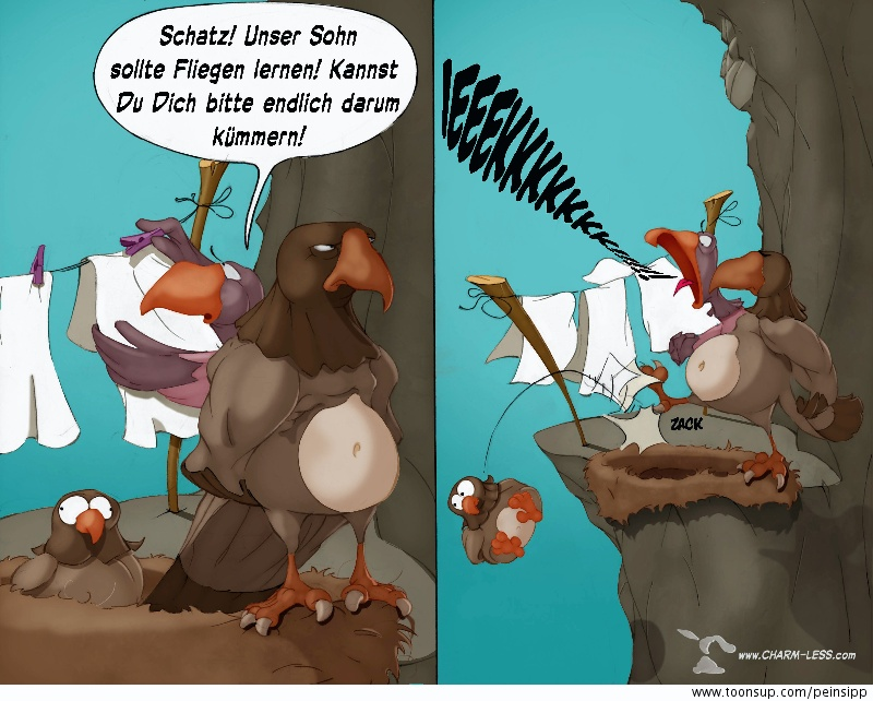 Cartoon: Adlerfamilie 1