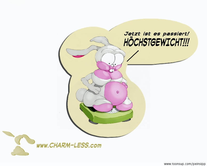 Cartoon: TopTittenhase - Höchstgewicht 1