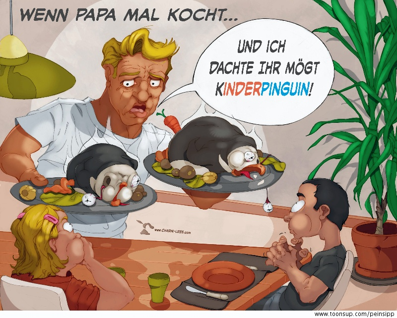 Cartoon: Pinguin 1
