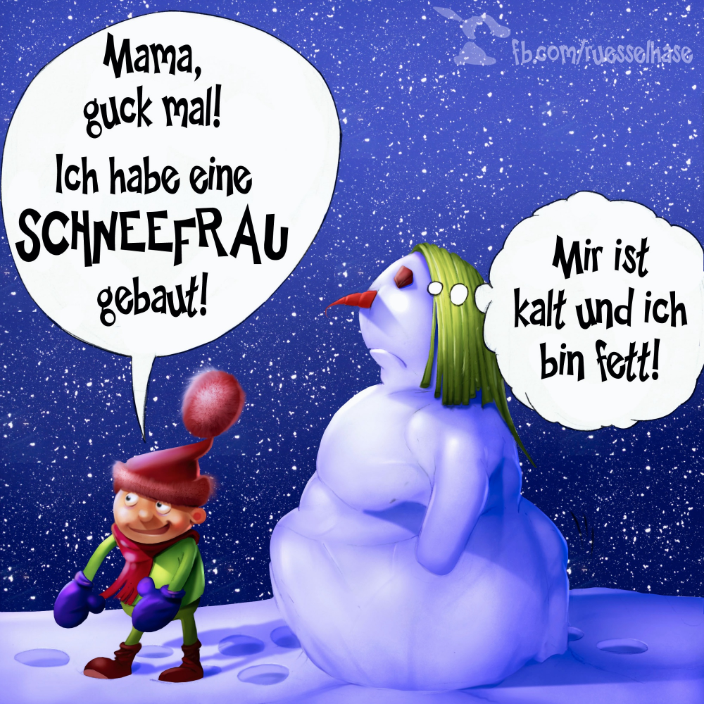 Cartoon: Schneefrau 1