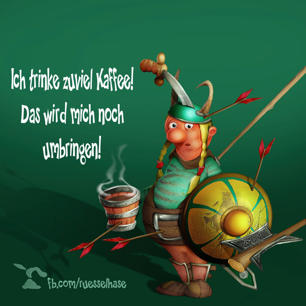 Cartoon: Wikinger Kaffeegruß 1