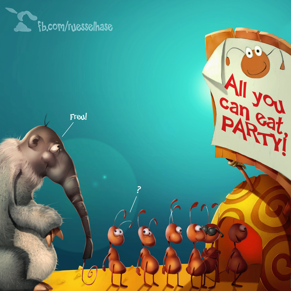 Cartoon: Ameisenparty 1