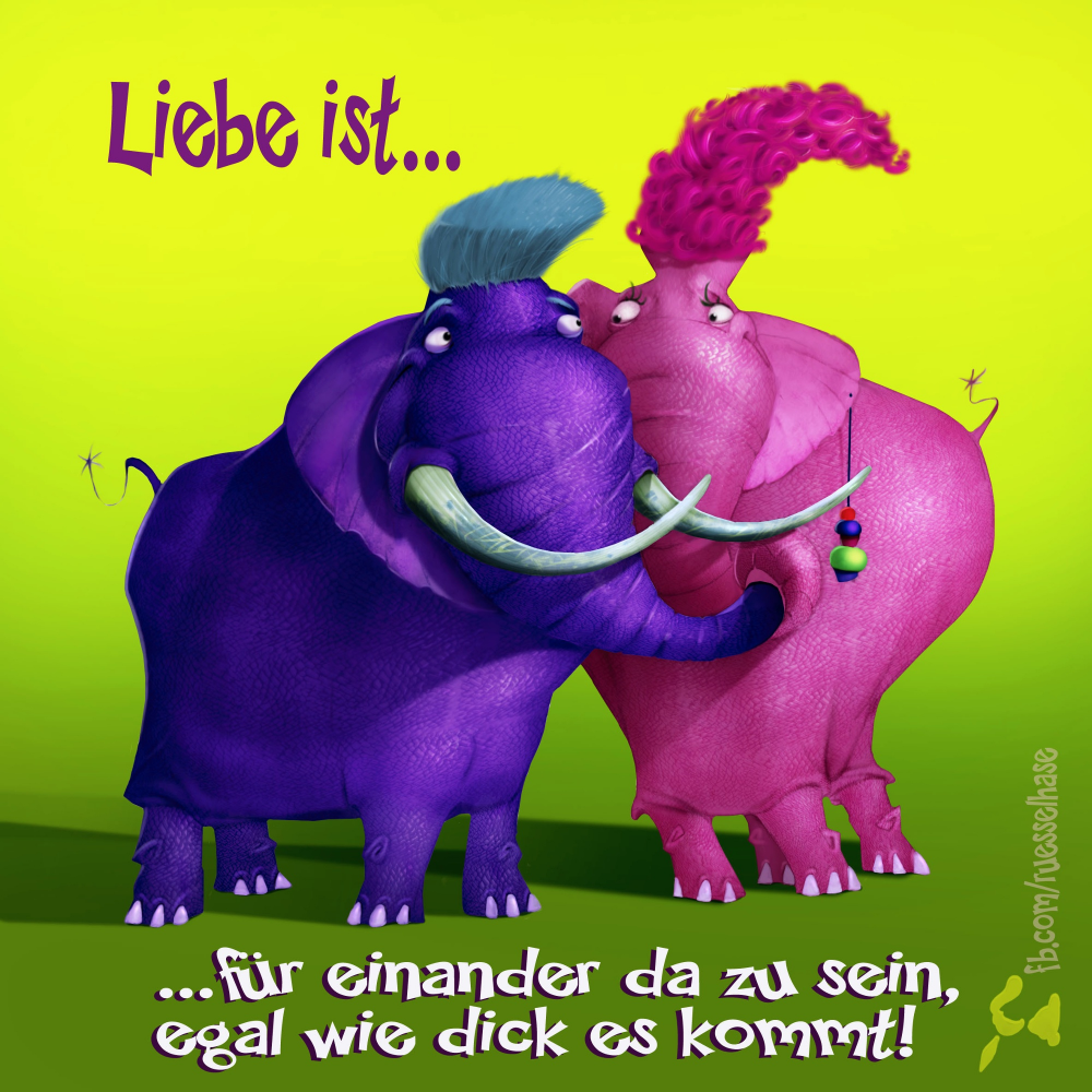 Cartoon: Elefanten 1
