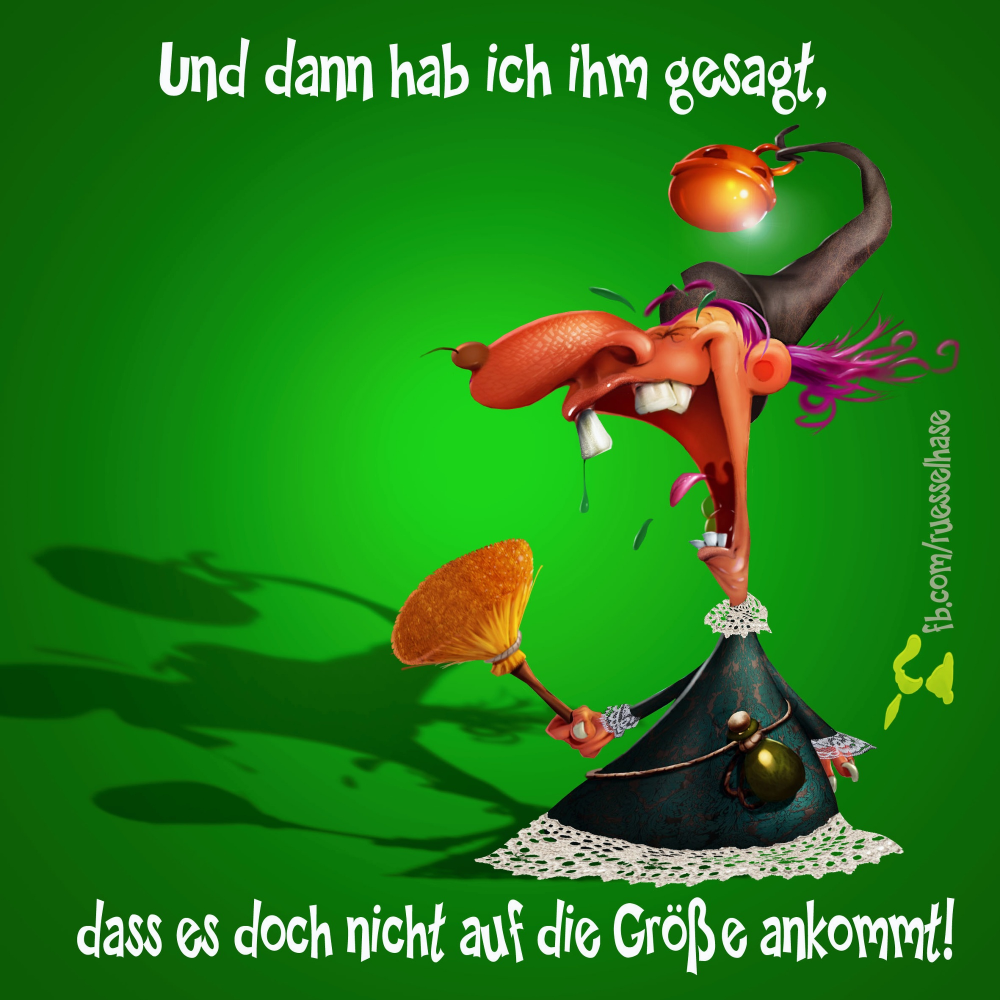 Cartoon: Hexe Lachend 1