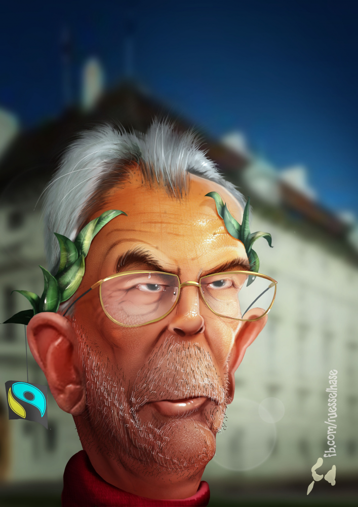 Caricature: Van der Bellen 1