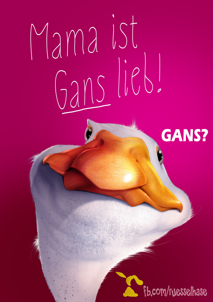 Cartoon: Gans lieb! 1