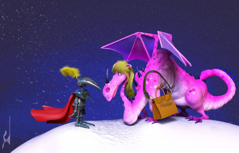 Concept Art / Character Design: Ritter und Drach(in) 1